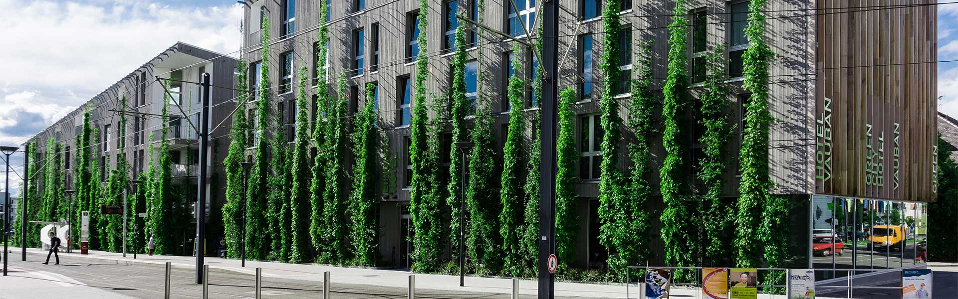 Außenfassade Green City Hotel Vauban